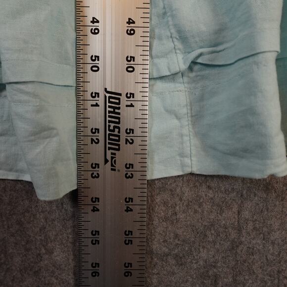 Anthropologie Dress Womens Small Somerset Maxi Linen Blend Light Sky Blue Tiered - Picture 8 of 10